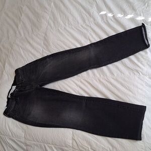 Frank & Eileen New Black Slingo Ankle Raw Edged Jeans Sz 24